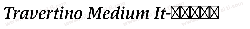 Travertino Medium It字体转换